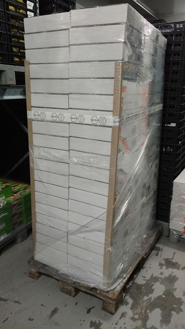 Pallet sealed by KCS ready for transport
